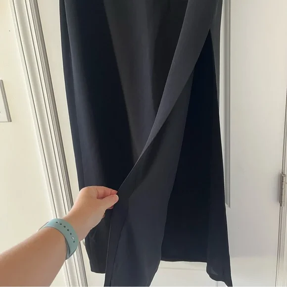 Giorgio Armani Black 100% Silk Maxi Straight Skirt in 46EU (10US) or L - Picture 10 of 16